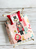 Small Dollhouse Nutcracker Quilt - Miniature Bedding Set - Maileg Mouse