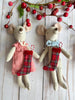 Christmas Tartan Plaid stocking - Miniature - Maileg Mouse