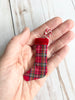 Christmas Tartan Plaid stocking - Miniature - Maileg Mouse