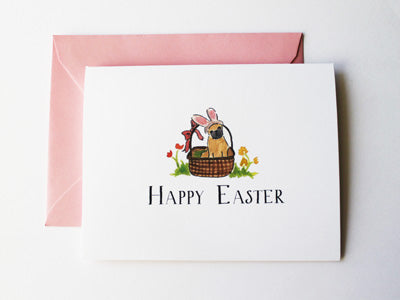 Easter Pug Bunny Card