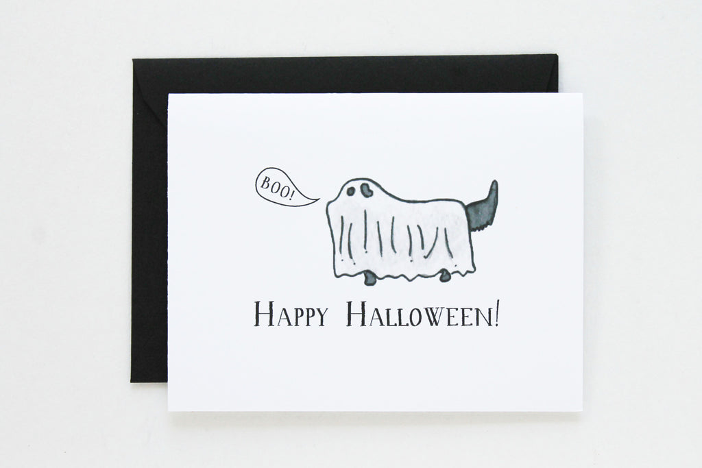 Black Lab Ghost Card