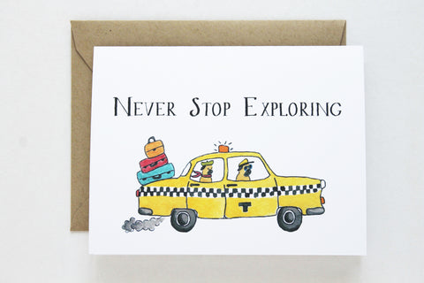 Never Stop Exploring Card