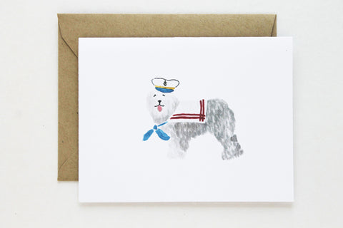 Sailor Dog Card
