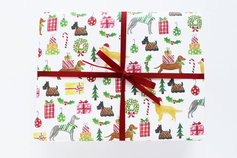 Holiday Dogs Wrapping Sheets