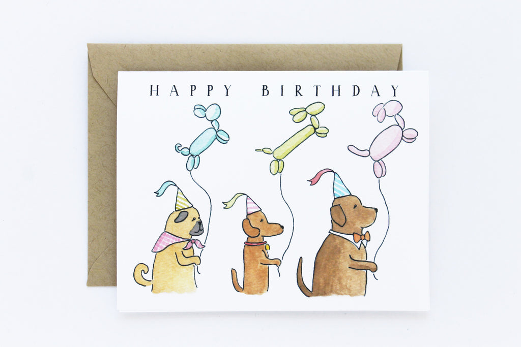 Birthday Balloons Dogs