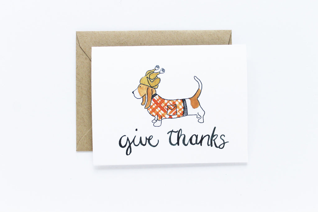 Give Thanks Thanksgiving Card