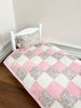 Doll Quilt – Liberty of London Michelle E Liberty Fabric – Pink Floral Quilt