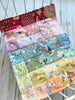 1930s Dollhouse Quilt Rainbow Medium, 1:12 scale, maileg mice furniture, modern dollhouse, dollhouse bedding
