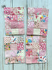 1930s Dollhouse Small Pink Quilt, 1:12 scale, maileg mice furniture, modern dollhouse, dollhouse bedding