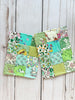 1930s Dollhouse Small Green Quilt, 1:12 scale, maileg mice furniture, modern dollhouse, dollhouse bedding