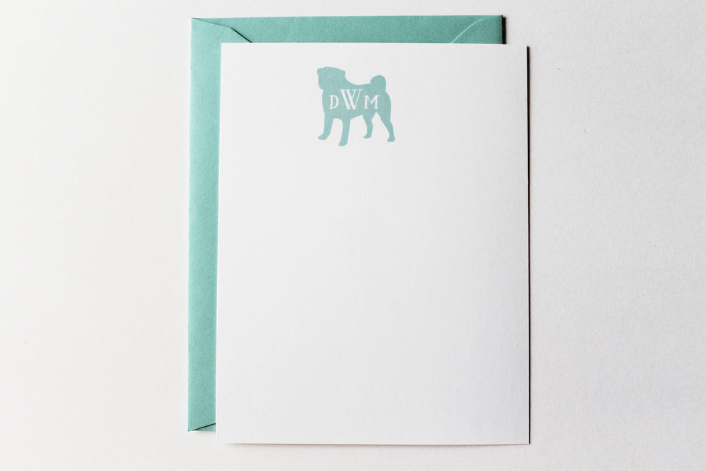 Monogram Dog Card