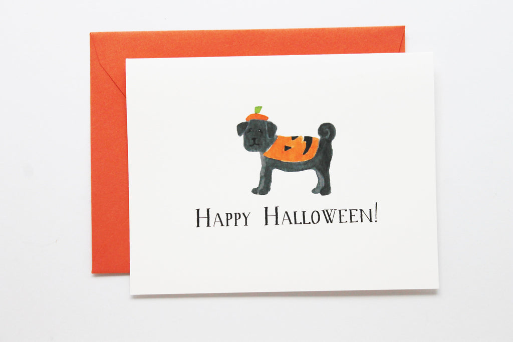 Pumpkin Pug Card