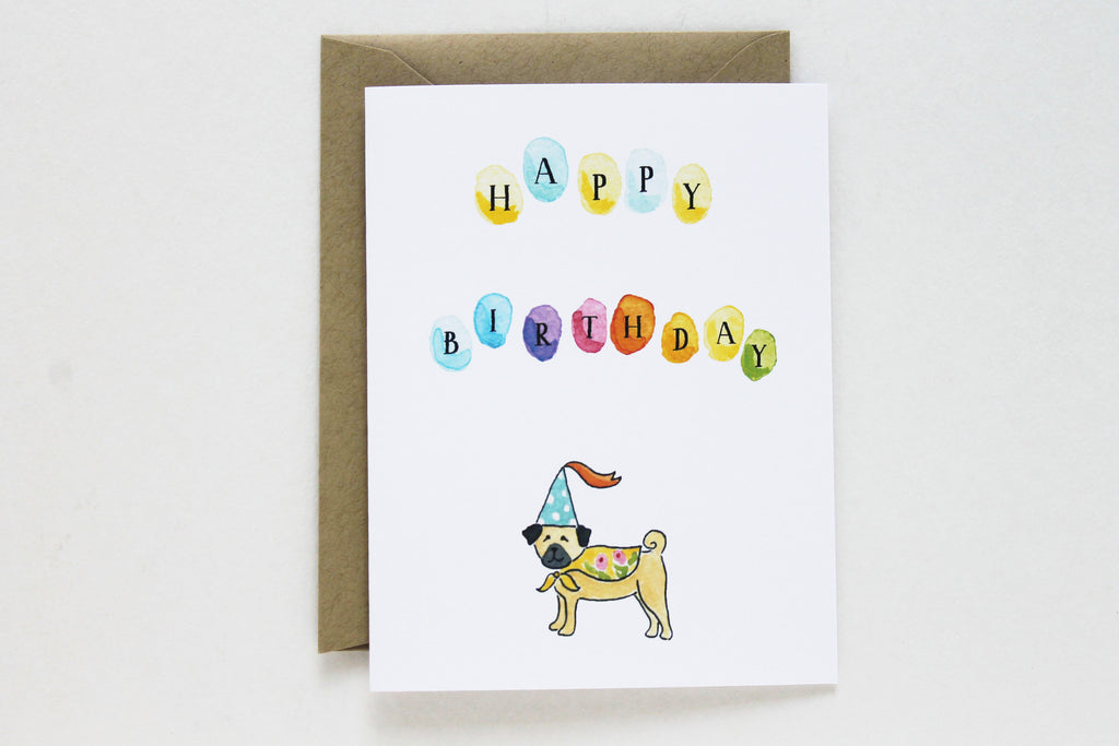 Happy Birthday Colorful Dots Card