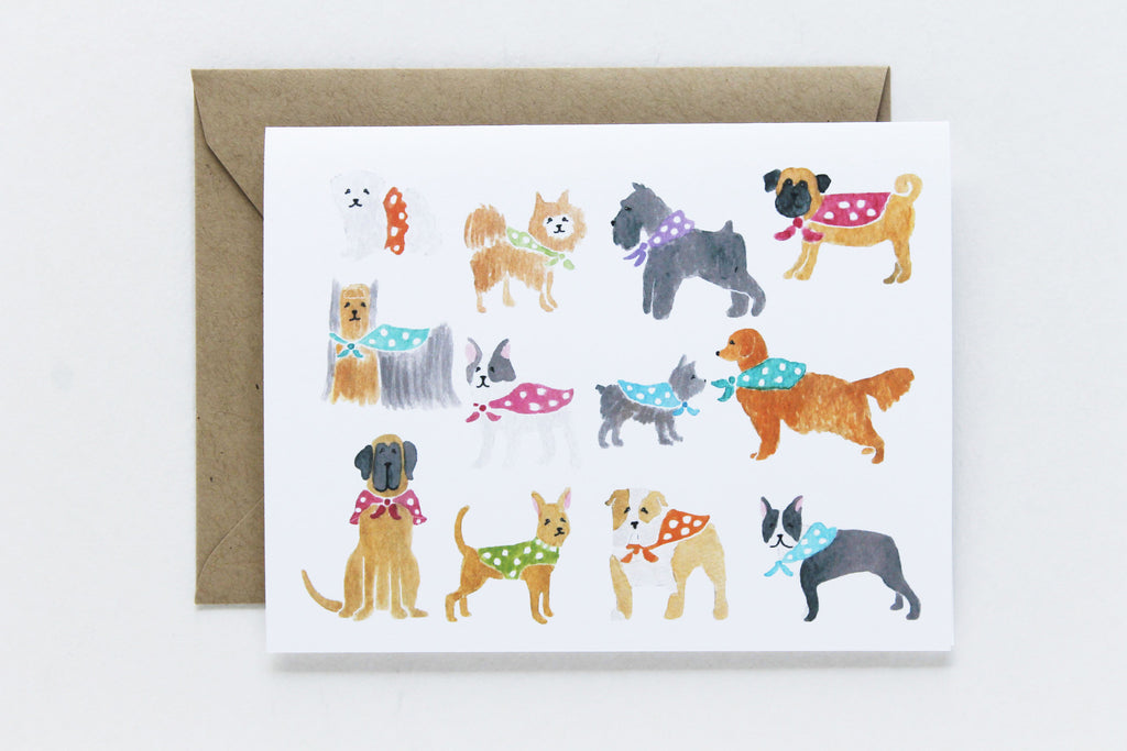 Polka-dot Dog Card
