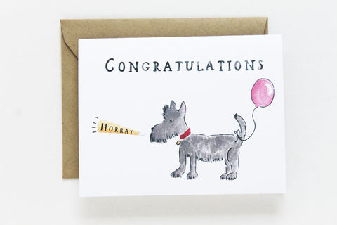 Congratulations Dog Card