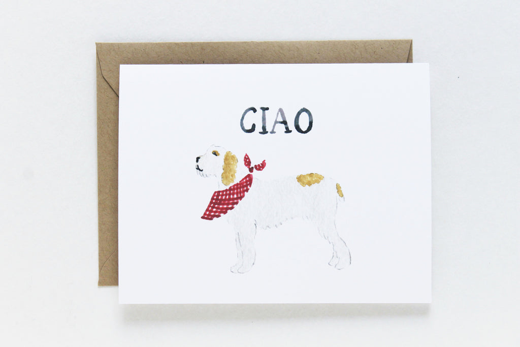 Ciao Dog Card