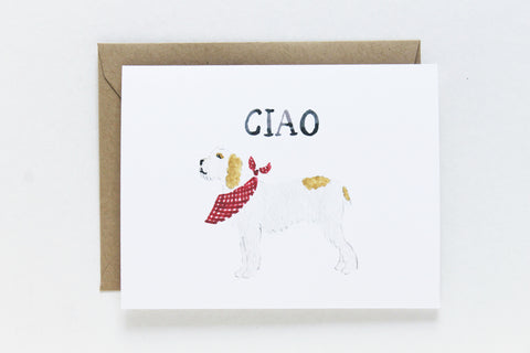Ciao Dog Card