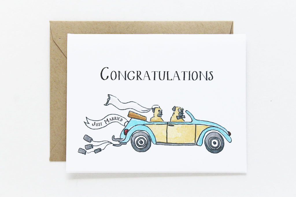 Congratulations Just Married Card