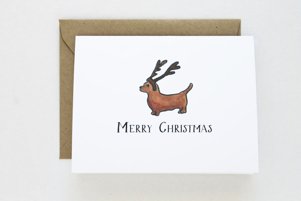 Reindeer Weenie Card