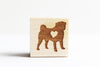 Pug Heart Stamp