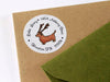Reindeer Dachshund Christmas Return Address Labels