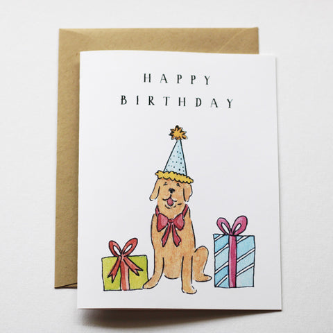 Birthday Card - Golden Retriever Birthday